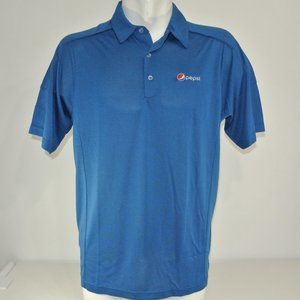 PEPSI Cola Merchandising Employee Uniform Polo Shirt Blue NEW Size M Medium